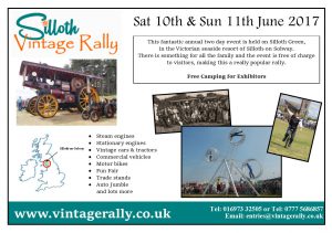 Vintage rally flyer 2017